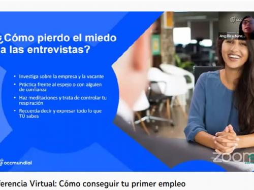 CONALEP realiza el Taller virtual "Cómo encontrar mi primer empleo".